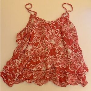 Simply Styled Red Floral Camisole